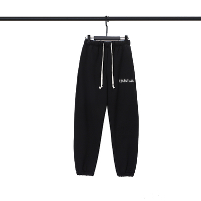 Designer 1:1 Replica ESSENTIALS Clothing Pants & Trousers Black Grey Cotton Essential