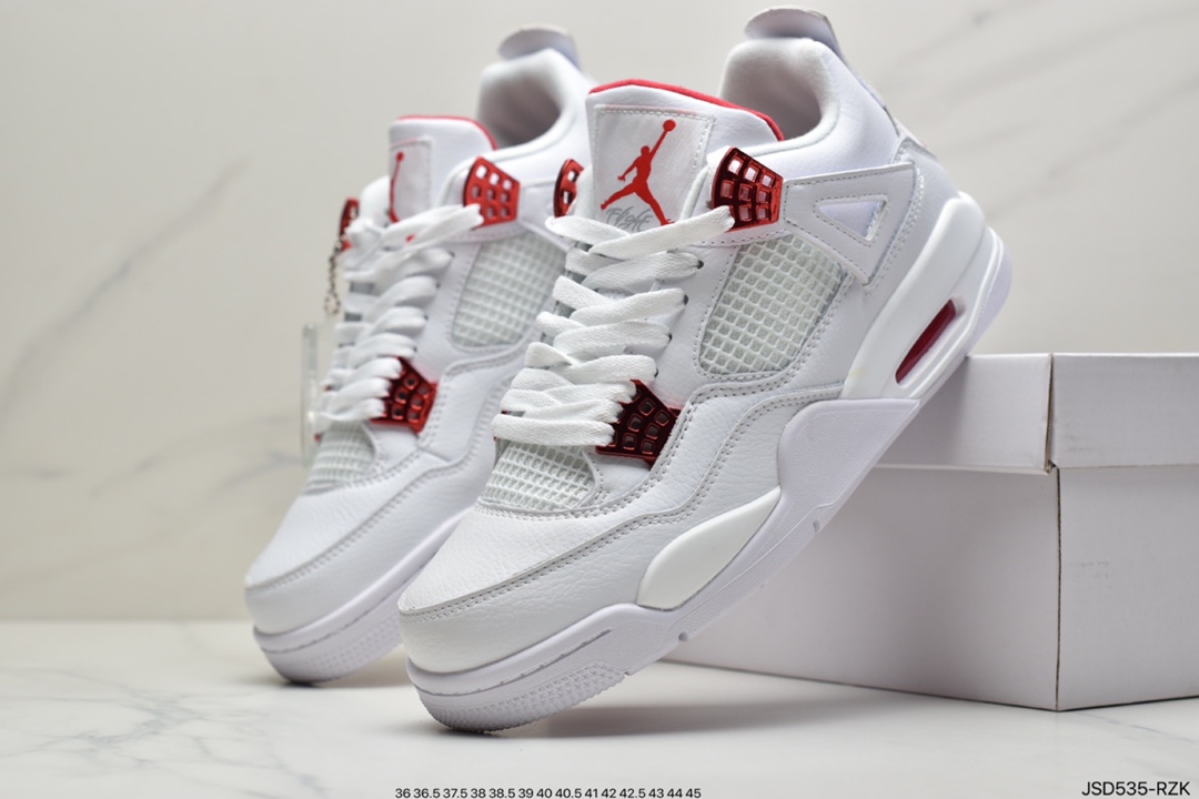 200  Air Jordan 4  “Bright Crimson” 热熔岩308497-116