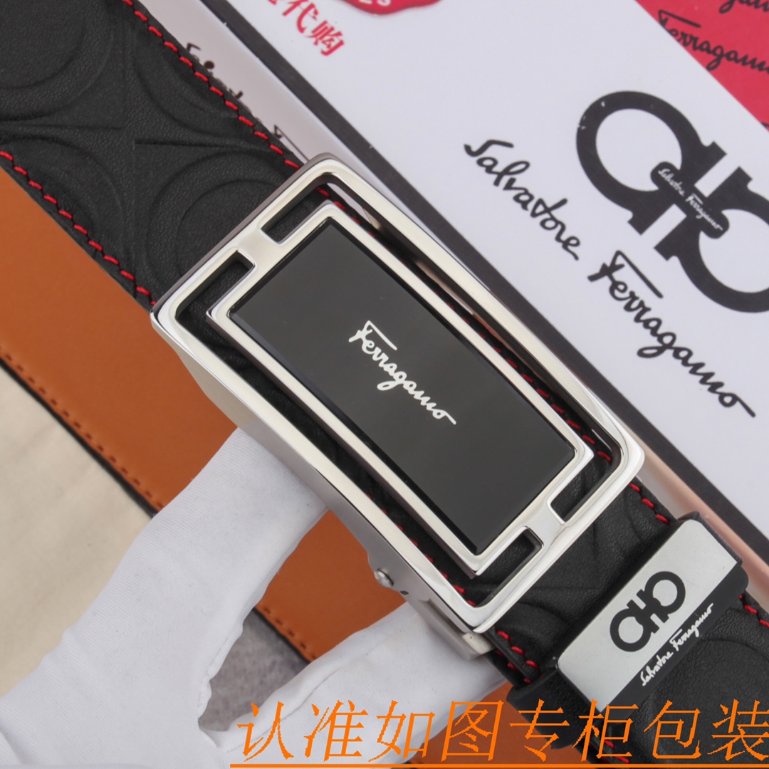 腰带皮带菲拉格幕自动带牛皮腰带男款皮