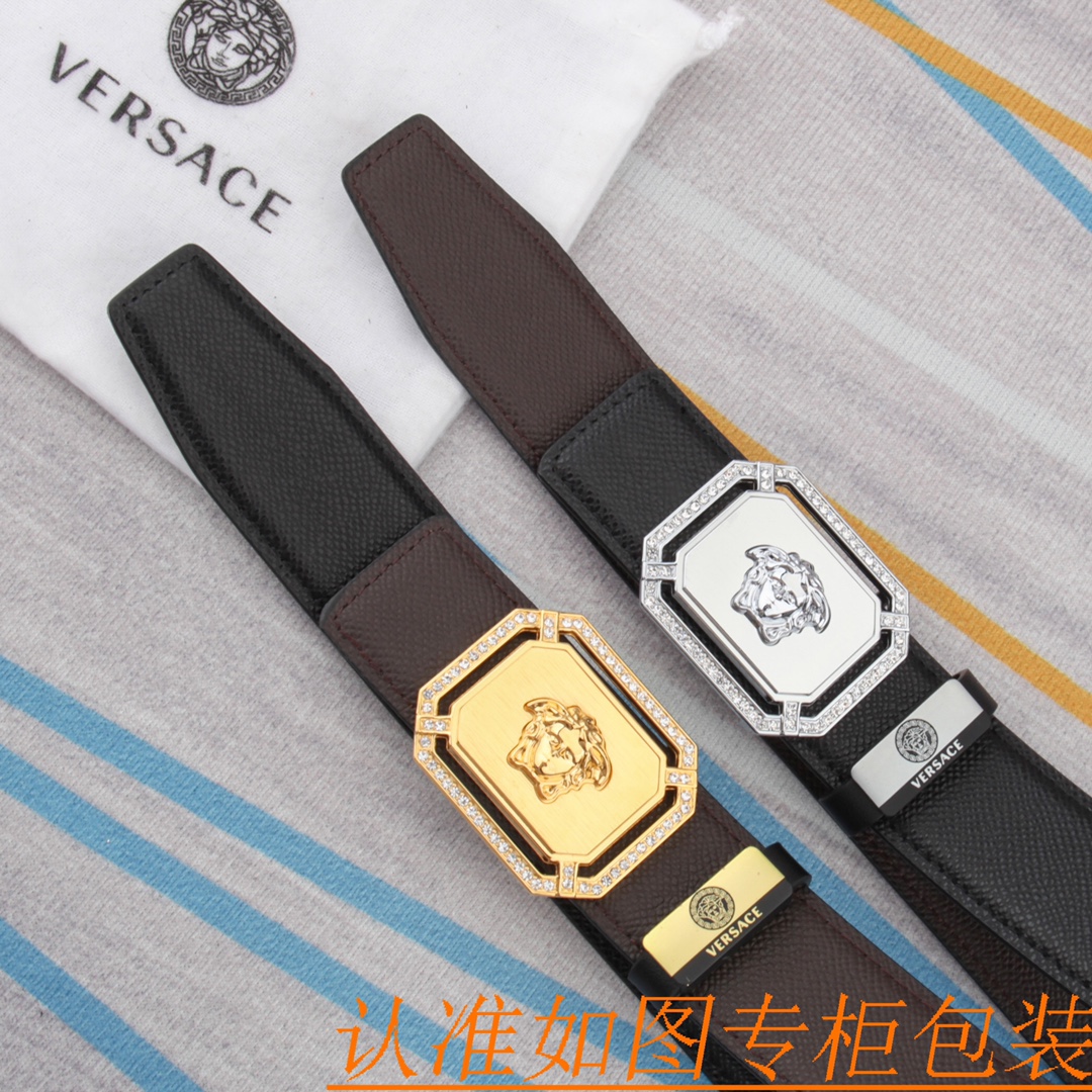 腰带皮带范思哲原单牛皮腰带男款皮带材