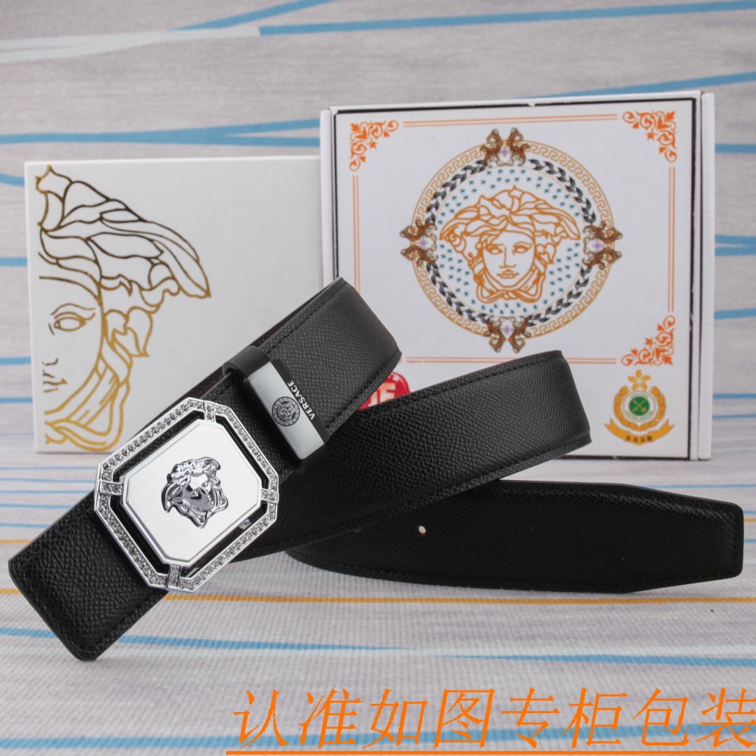 腰带皮带范思哲原单牛皮腰带男款皮带材