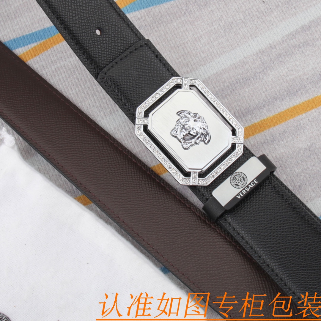 腰带皮带范思哲原单牛皮腰带男款皮带材