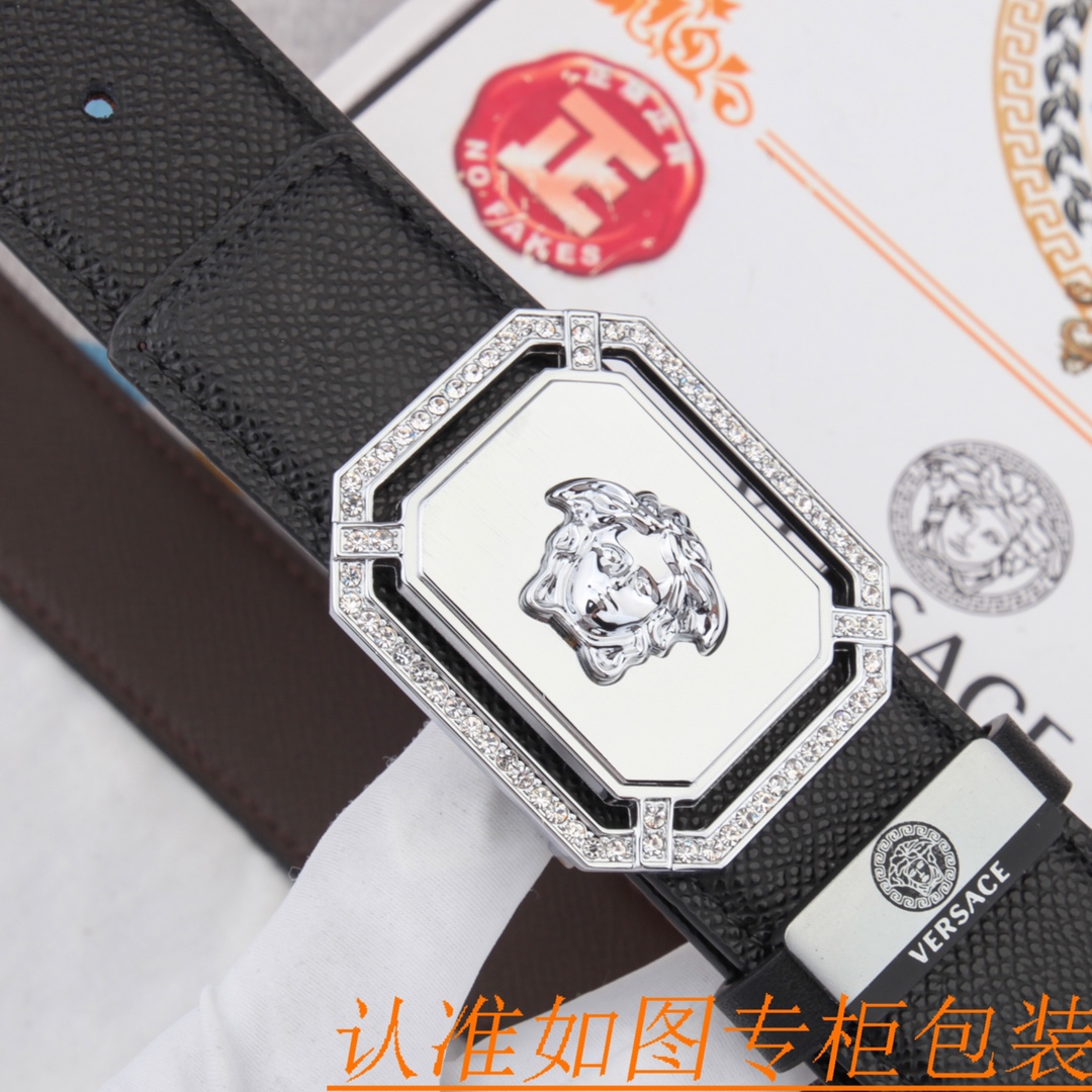 腰带皮带范思哲原单牛皮腰带男款皮带材