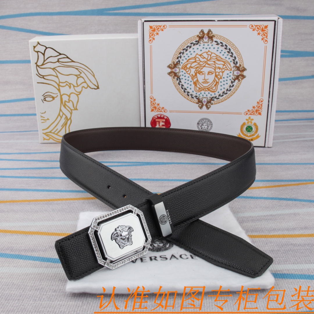 腰带皮带范思哲原单牛皮腰带男款皮带材