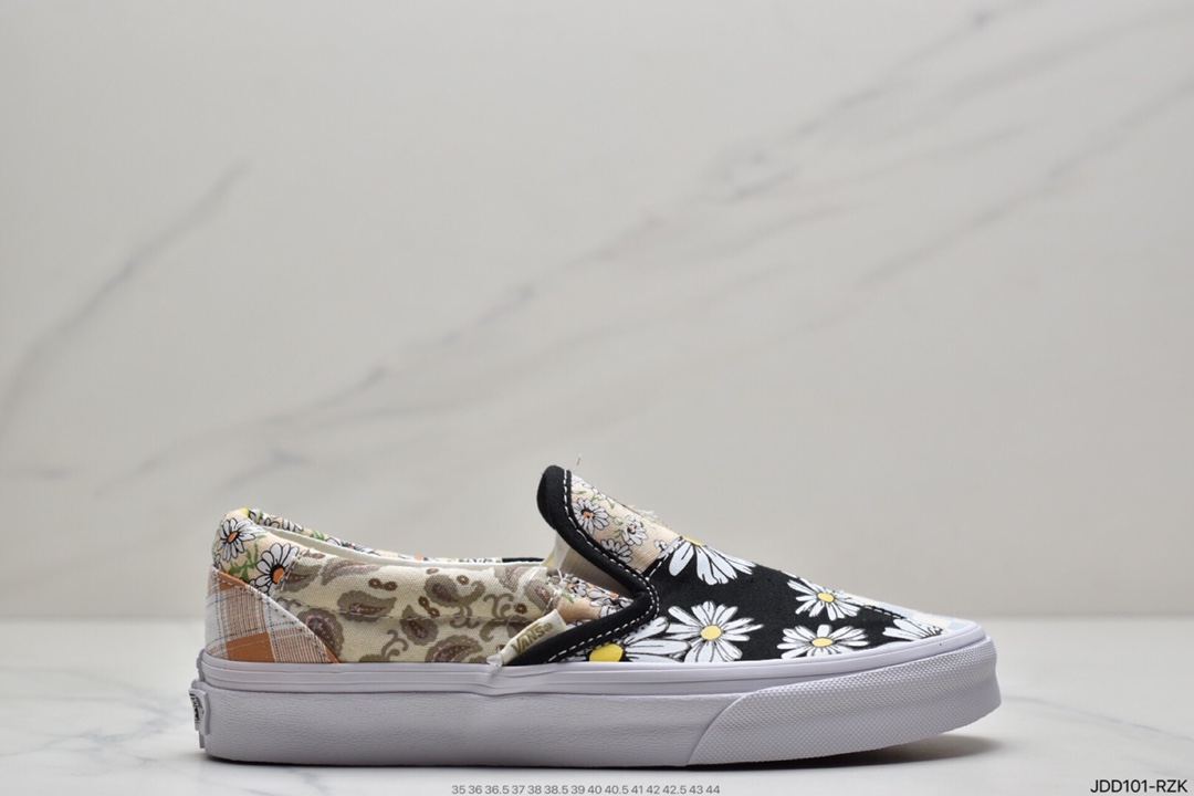 120 万斯Vans Og Classic Slip-On 帆布硫化懒人一脚蹬低帮滑板鞋