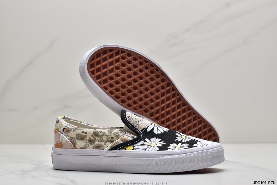 120 万斯Vans Og Classic Slip-On 帆布硫化懒人一脚蹬低帮滑板鞋