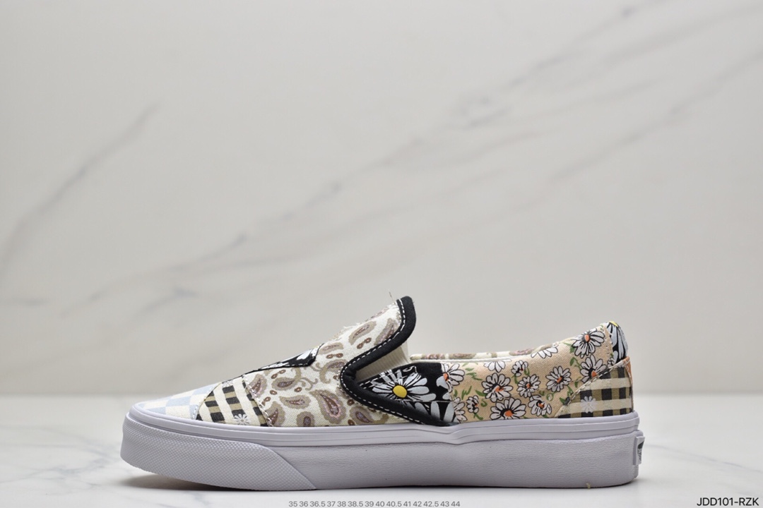 120 万斯Vans Og Classic Slip-On 帆布硫化懒人一脚蹬低帮滑板鞋