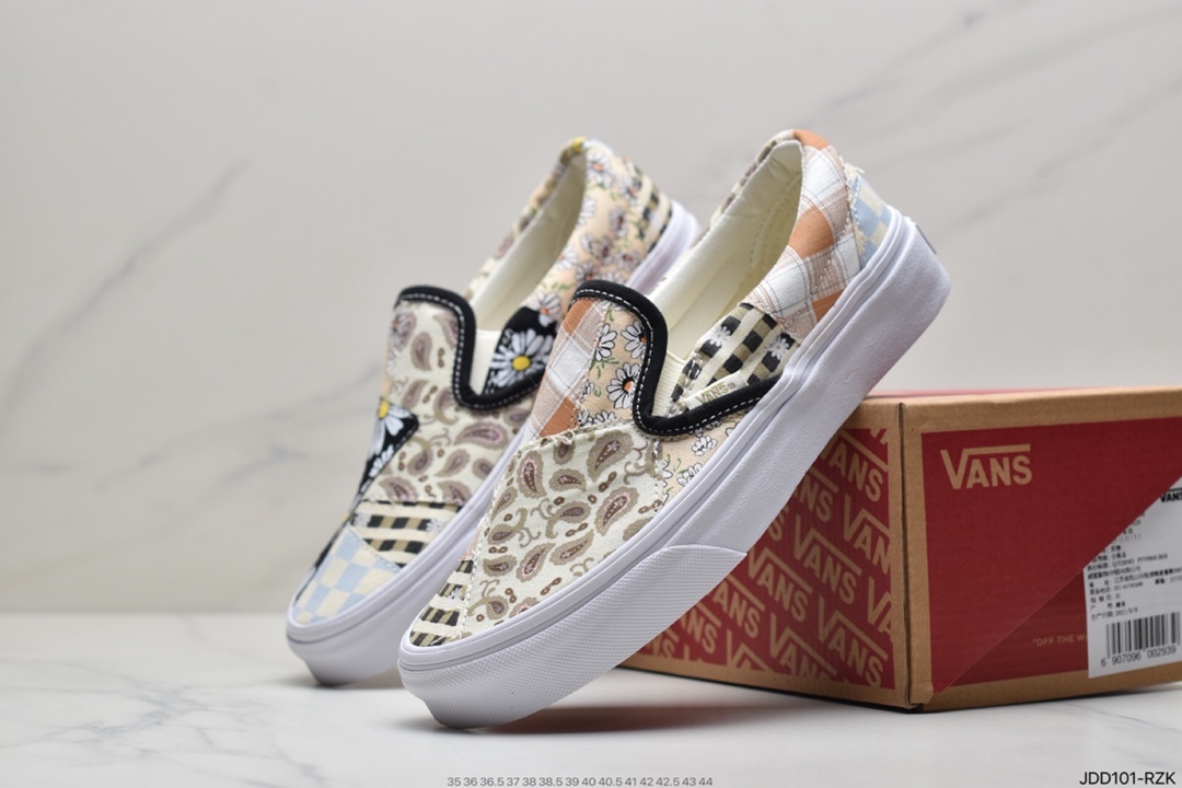 120 万斯Vans Og Classic Slip-On 帆布硫化懒人一脚蹬低帮滑板鞋