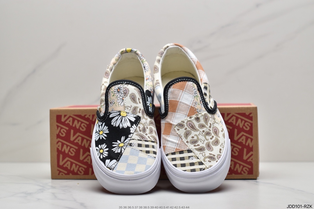120 万斯Vans Og Classic Slip-On 帆布硫化懒人一脚蹬低帮滑板鞋