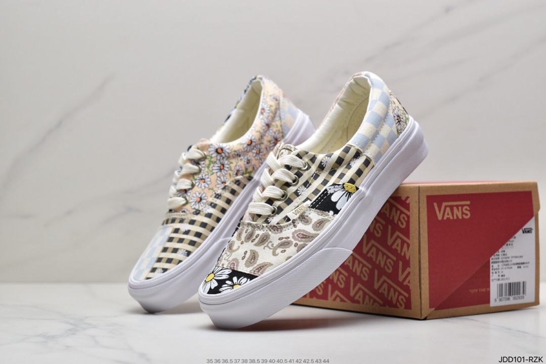 120 万斯Vans Authentic 经典安娜海姆 4孔低帮硫化滑板鞋休闲板鞋