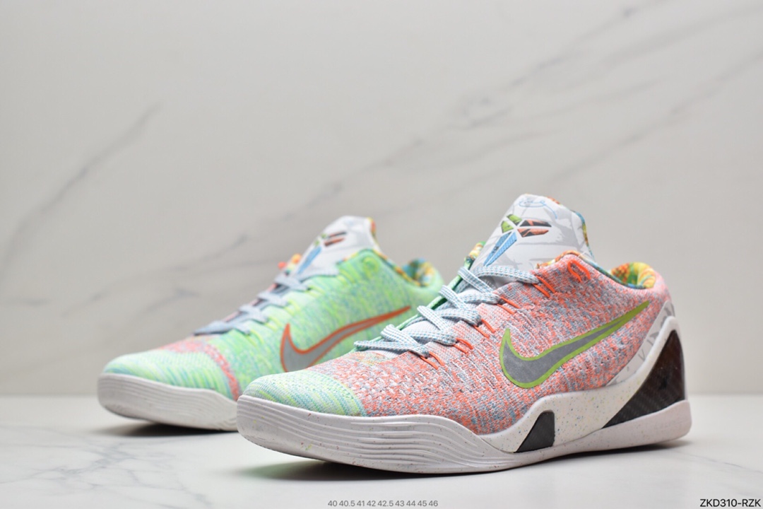 270 耐克Nike Kobe 9 Elite What The Kobe 耐克夏季新款彩虹色鸳鸯低帮精英篮球鞋 678301-904