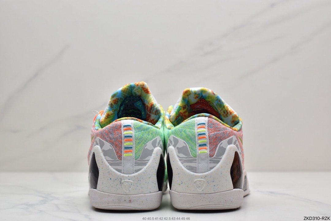 270 耐克Nike Kobe 9 Elite What The Kobe 耐克夏季新款彩虹色鸳鸯低帮精英篮球鞋 678301-904