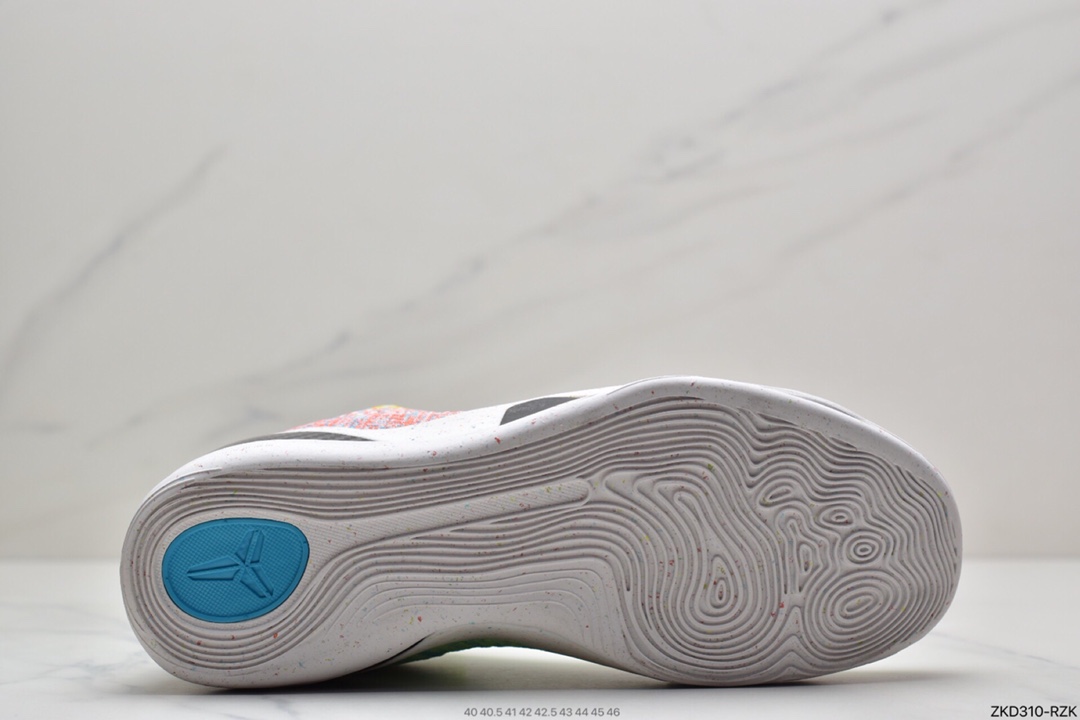 270 耐克Nike Kobe 9 Elite What The Kobe 耐克夏季新款彩虹色鸳鸯低帮精英篮球鞋 678301-904