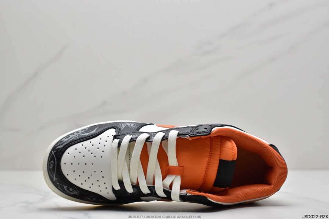 200 耐克Nike Dunk SB Low 万圣节 黑白橙 夜光纯原DD3357-100