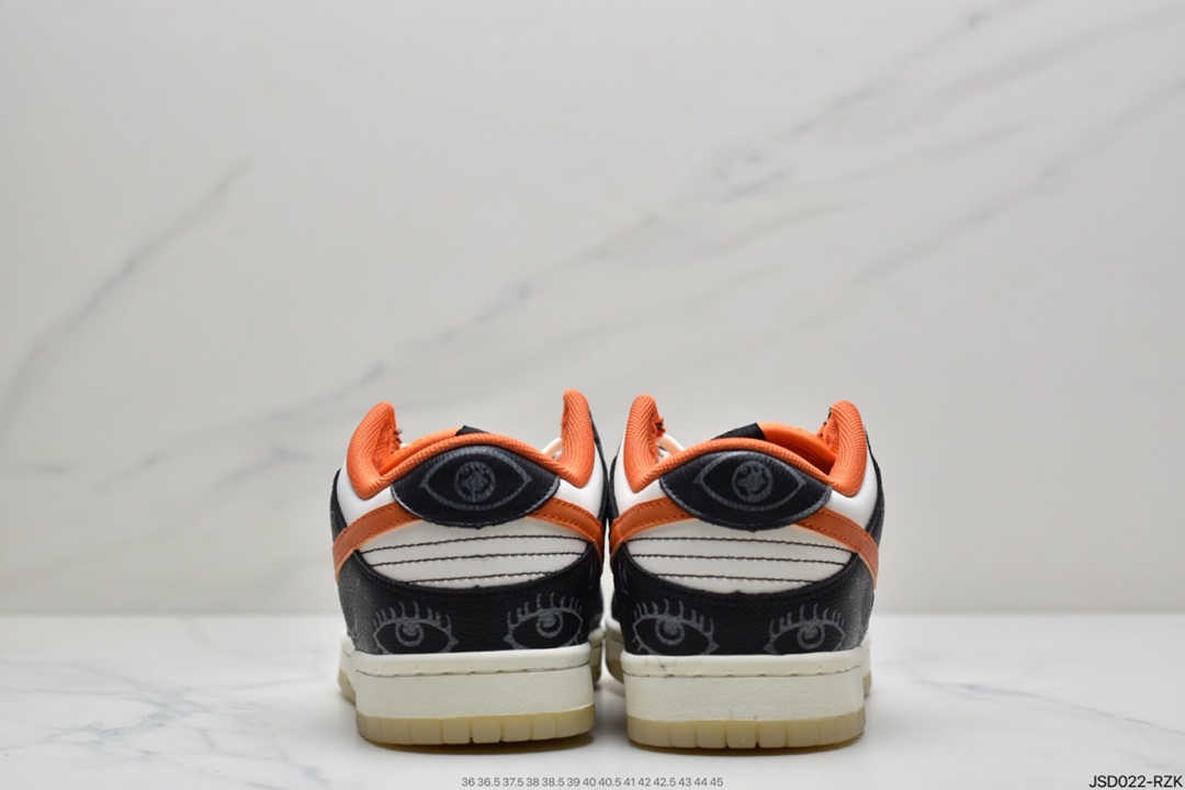 200 耐克Nike Dunk SB Low 万圣节 黑白橙 夜光纯原DD3357-100