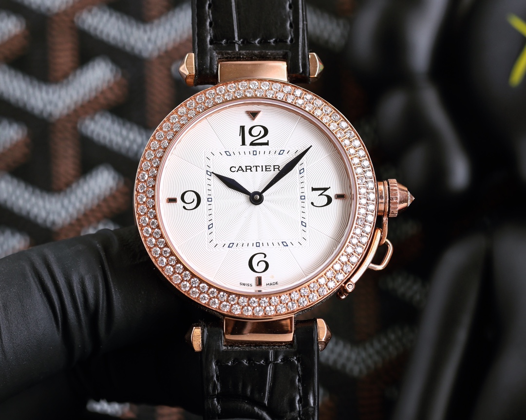Cartier Watch Top Quality Replica
 Blue White Quartz Movement