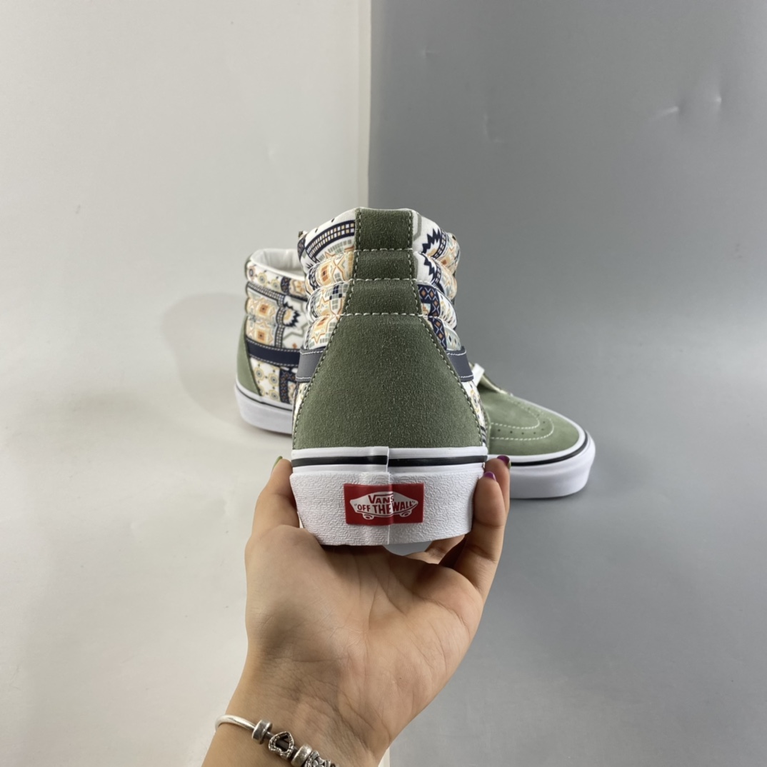 P170  Vans SK8-Hi 摩洛哥方块花纹高帮板鞋 VN0A4BV8688