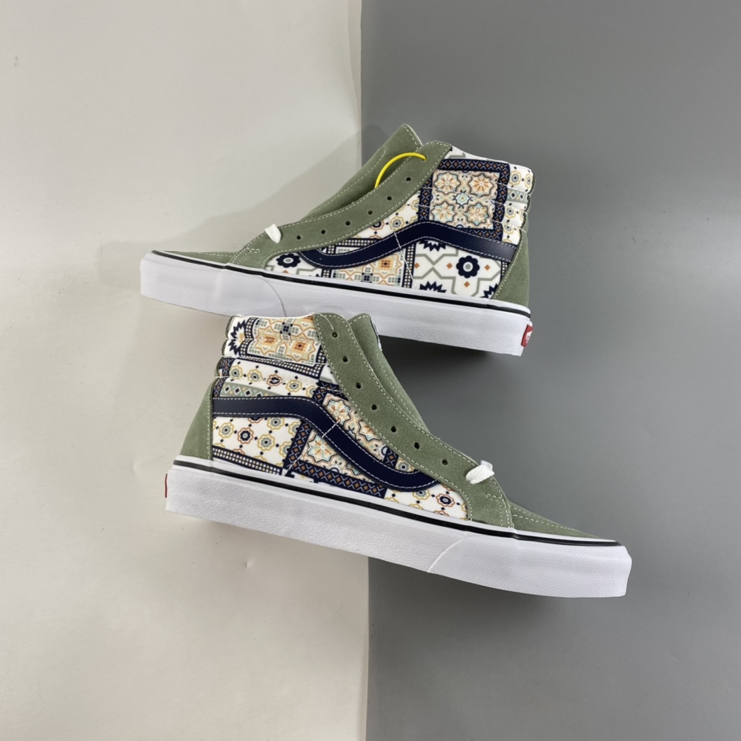 P170  Vans SK8-Hi 摩洛哥方块花纹高帮板鞋 VN0A4BV8688