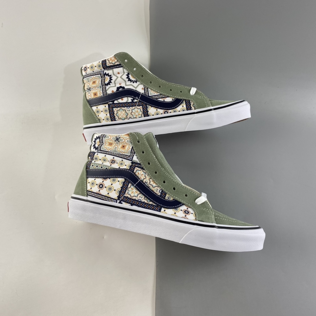P170  Vans SK8-Hi 摩洛哥方块花纹高帮板鞋 VN0A4BV8688