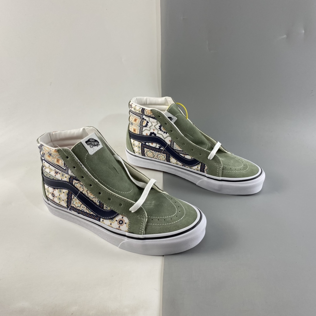 P170  Vans SK8-Hi 摩洛哥方块花纹高帮板鞋 VN0A4BV8688