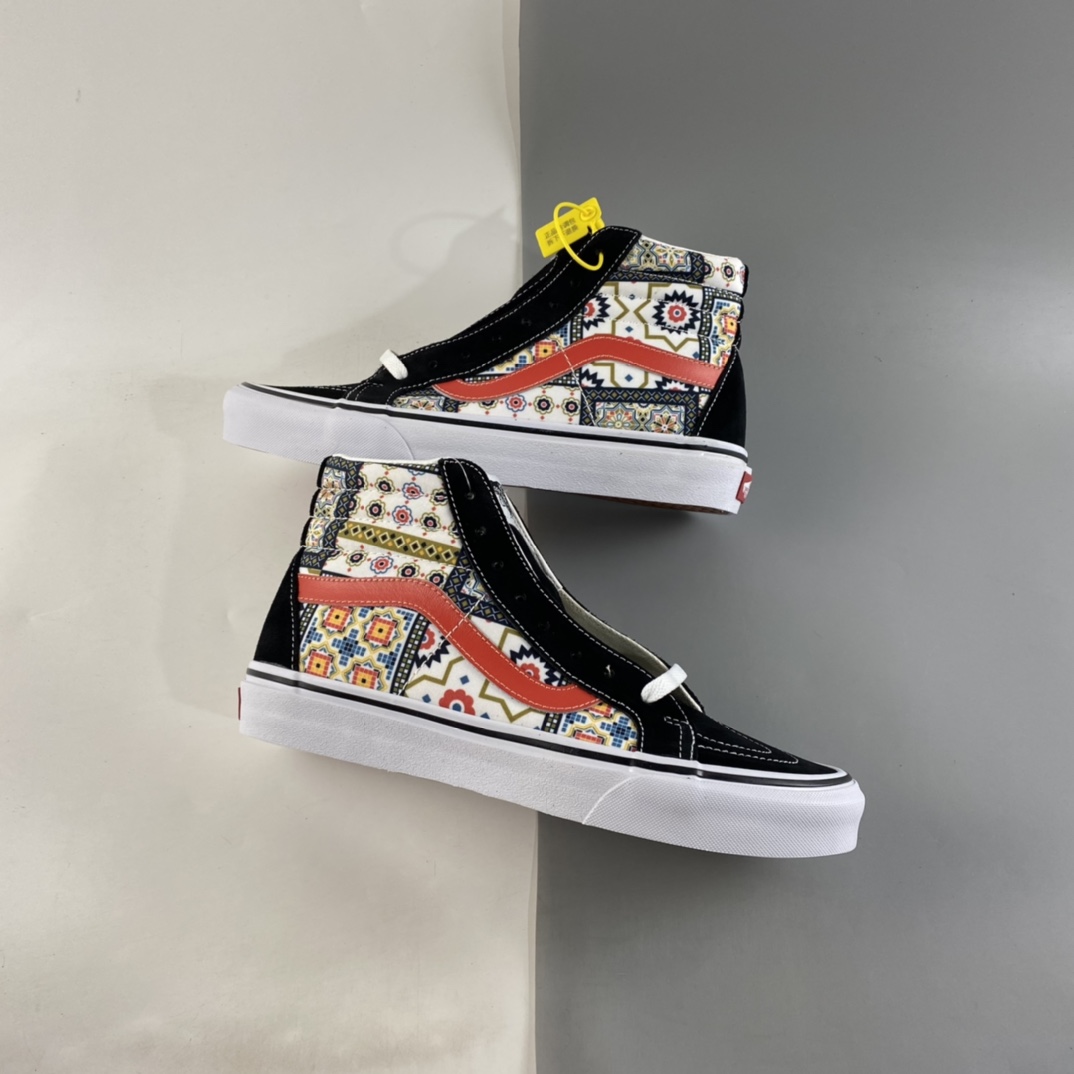 P170  Vans SK8-Hi 摩洛哥方块花纹高帮板鞋 VN0A4BV8687