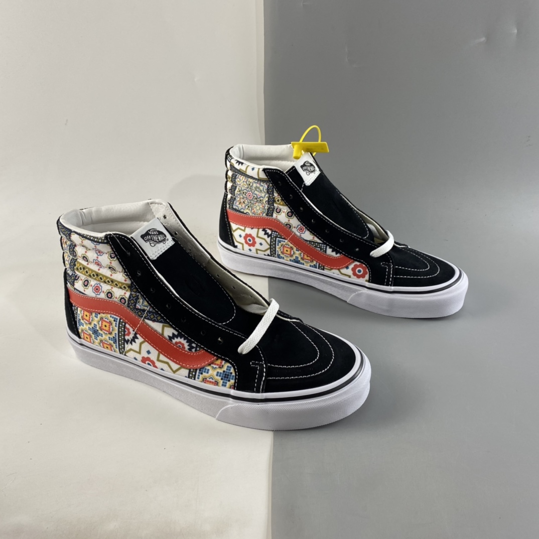 P170  Vans SK8-Hi 摩洛哥方块花纹高帮板鞋 VN0A4BV8687