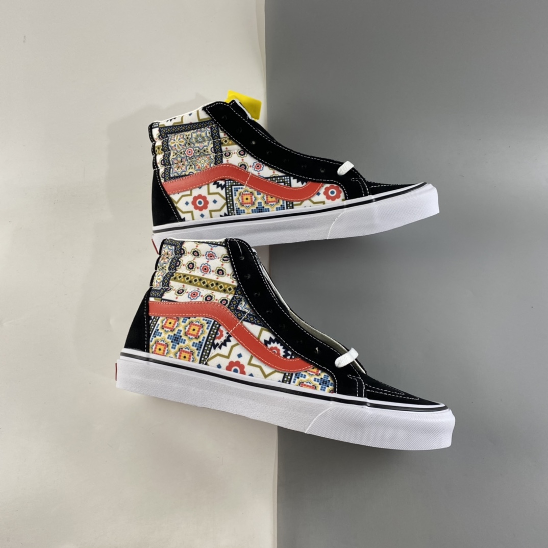 P170  Vans SK8-Hi 摩洛哥方块花纹高帮板鞋 VN0A4BV8687