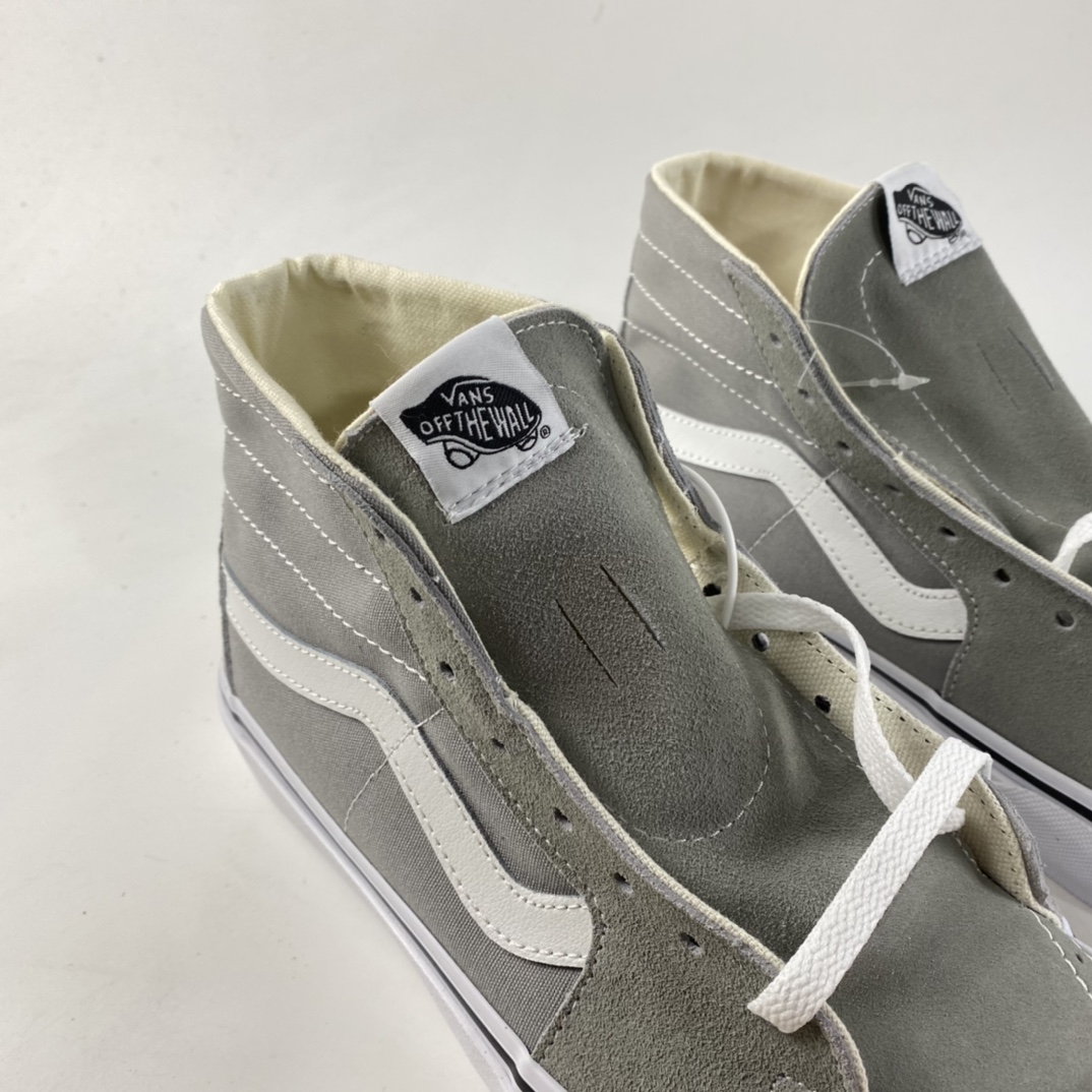 P150  Vans Sk8 Hi 浅灰高帮休闲潮流帆布鞋 VN0A4U16IYP