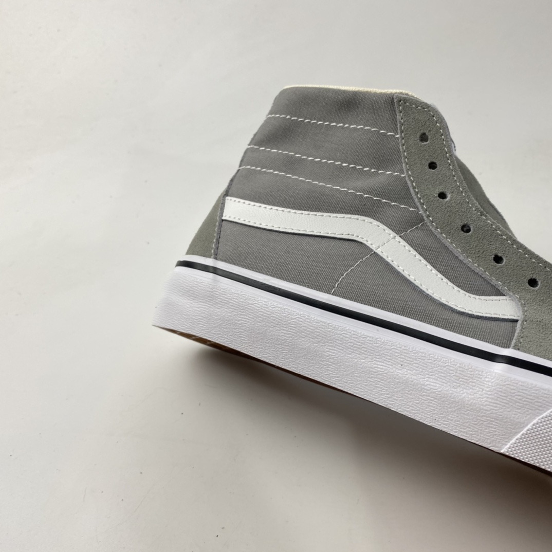 P150  Vans Sk8 Hi 浅灰高帮休闲潮流帆布鞋 VN0A4U16IYP