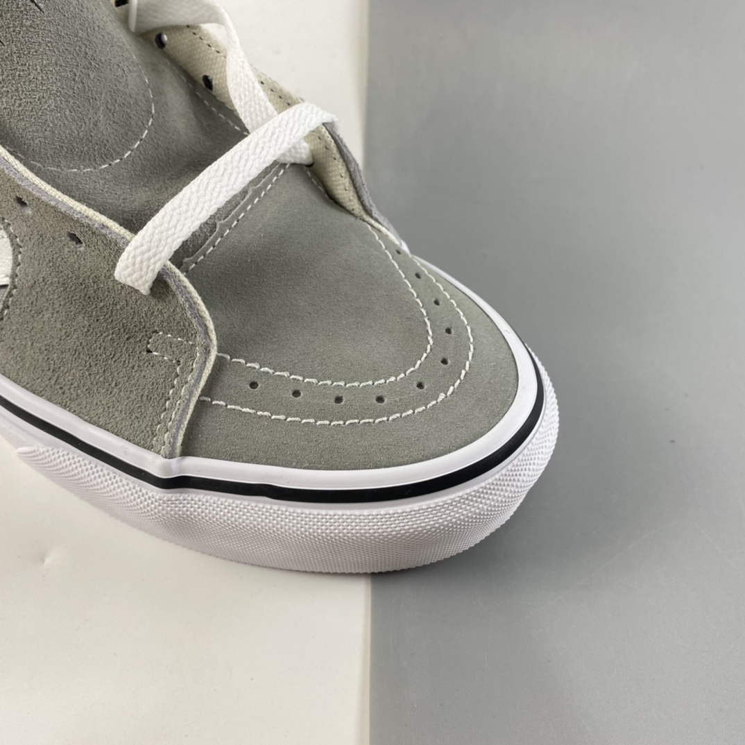 P150  Vans Sk8 Hi 浅灰高帮休闲潮流帆布鞋 VN0A4U16IYP