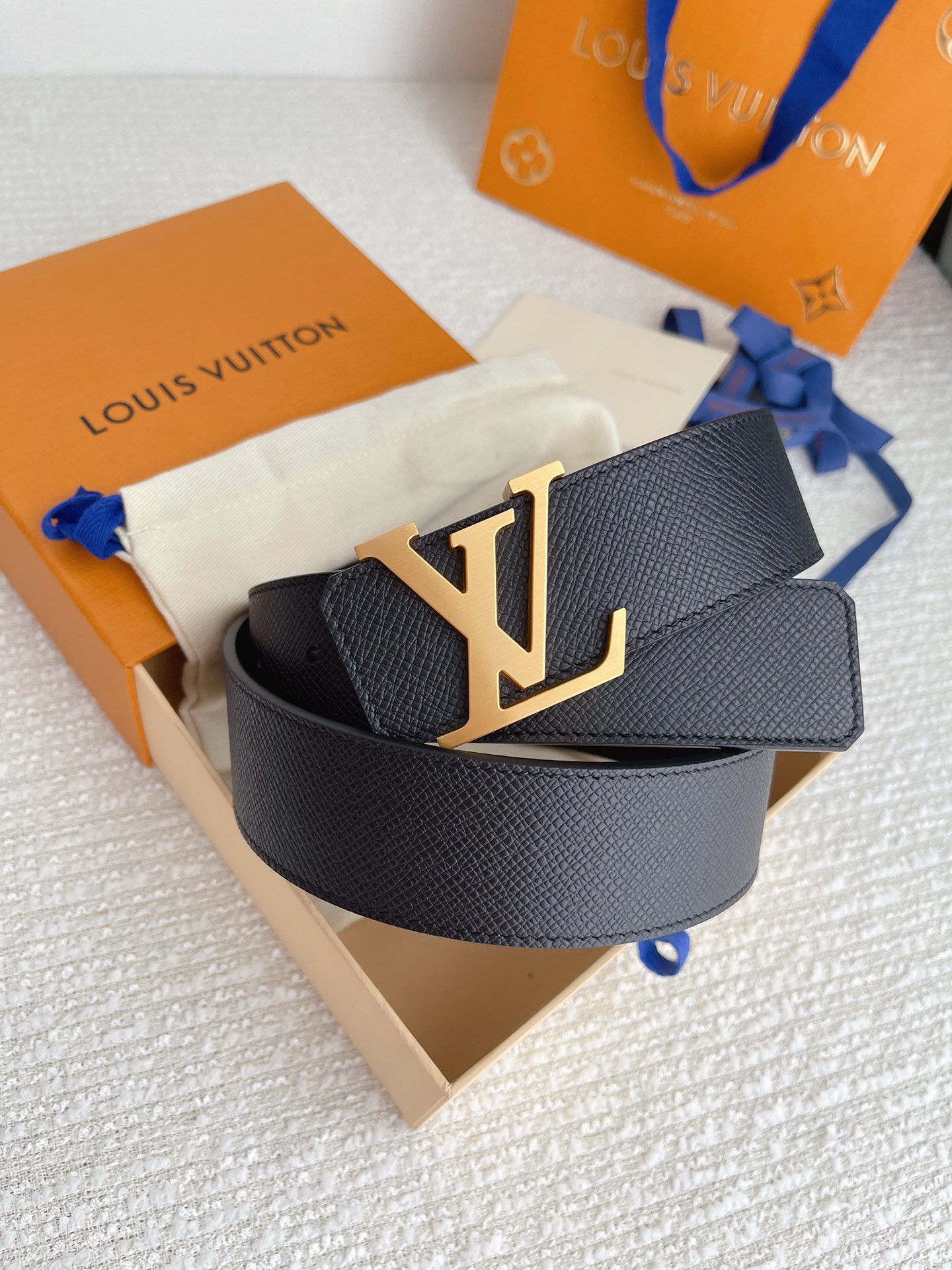 Louis Vuitton Cinture Vendita calda
 Uomini Pelle di vitello bovina