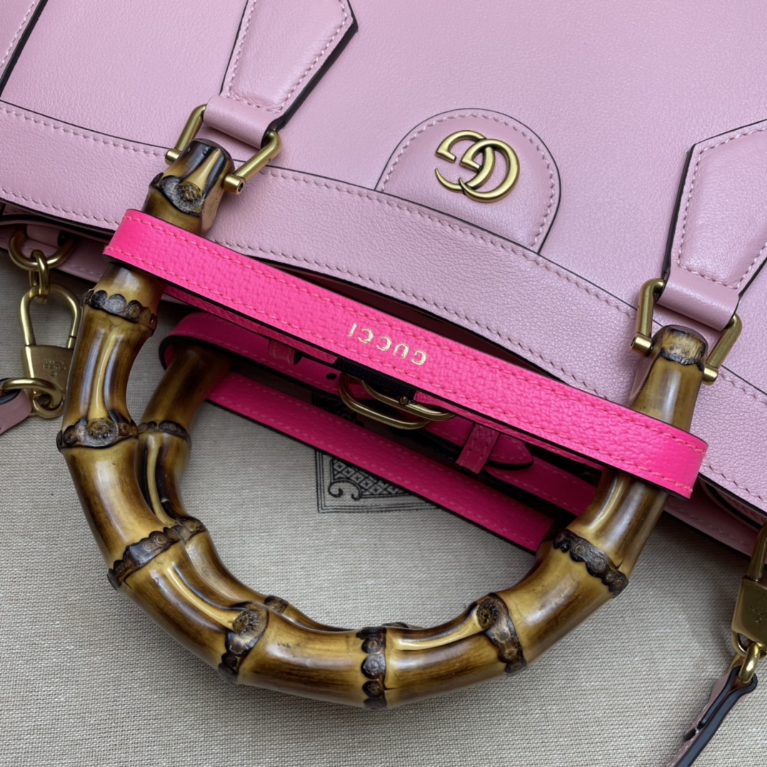 GUCCI古驰Diana竹节中号托特包655658