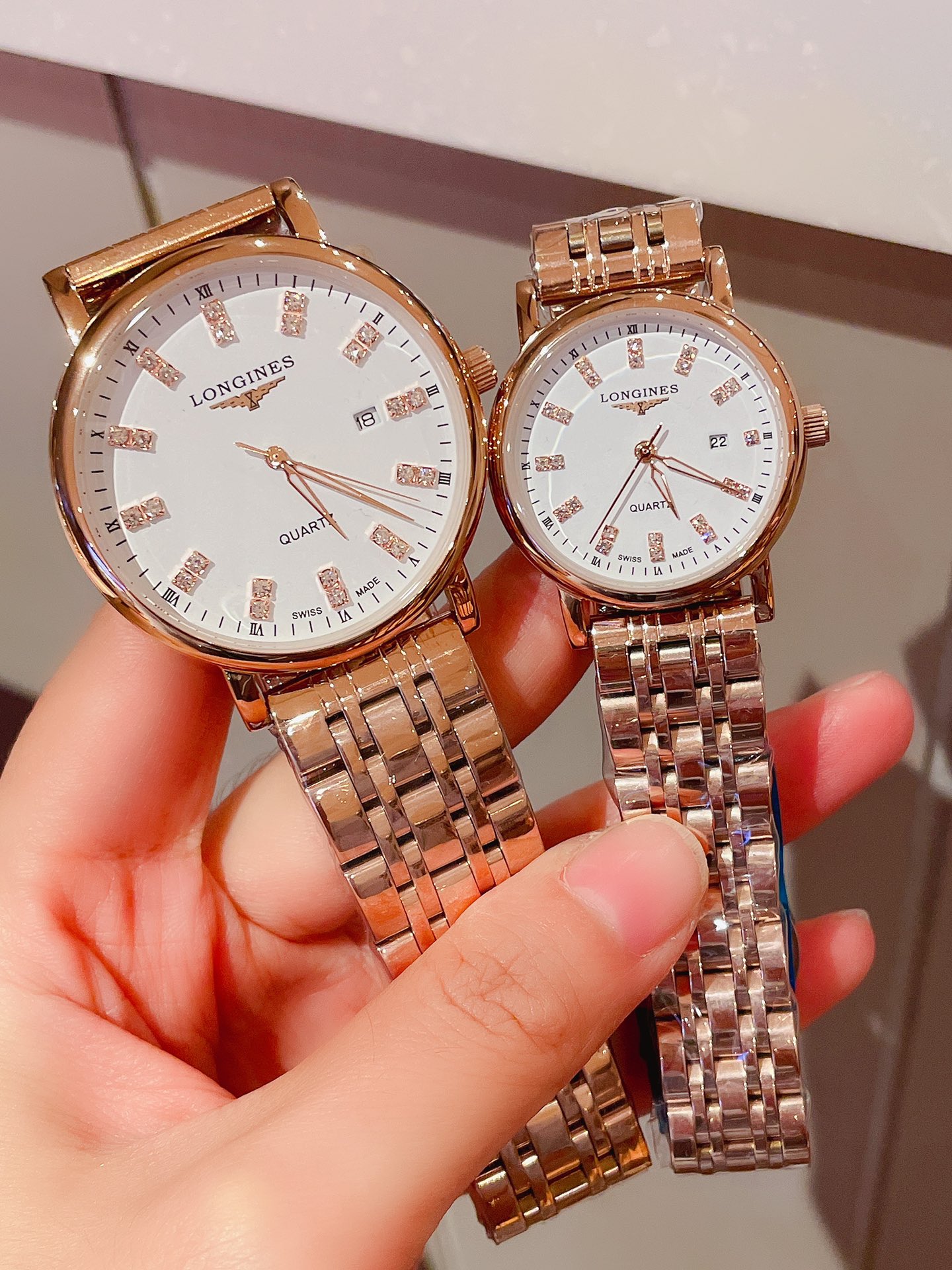 Longines To, co najlepsze
 Zegarek Unisex Kobiety Mężczyźni Skóra cielęca krowia Quartz Movement Pasek ze skóry cielęcej