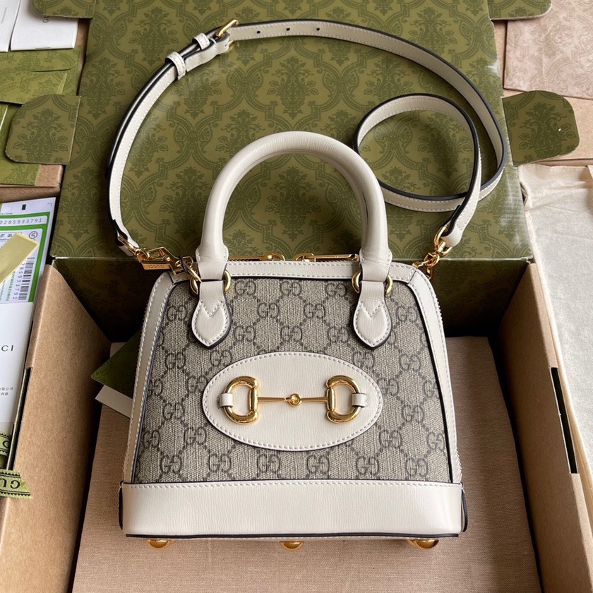 "Imported top-grade original leather" + "Official full packaging"  
1955 Horsebit Small Shell Bag  
Extremely beautiful and adorable  
Highly recommended  
Model: 640716  
Size: W20 x H19.5 x D7.5 cm image 1