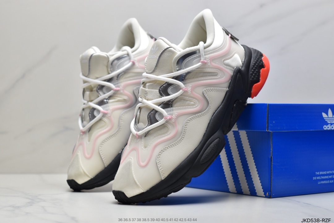 160 阿迪达斯Adidas Ozweego adiPENE 水管2.0 皮面复古运动老爹鞋G55588