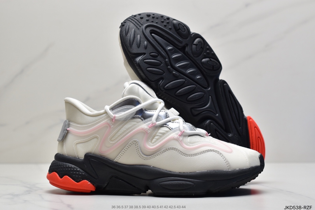 160 阿迪达斯Adidas Ozweego adiPENE 水管2.0 皮面复古运动老爹鞋G55588
