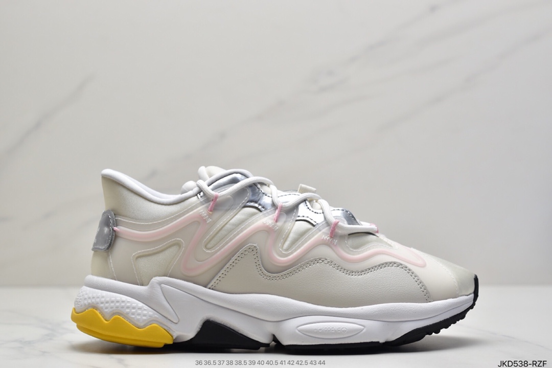 160 阿迪达斯Adidas Ozweego adiPENE 水管2.0 皮面复古运动老爹鞋G55588