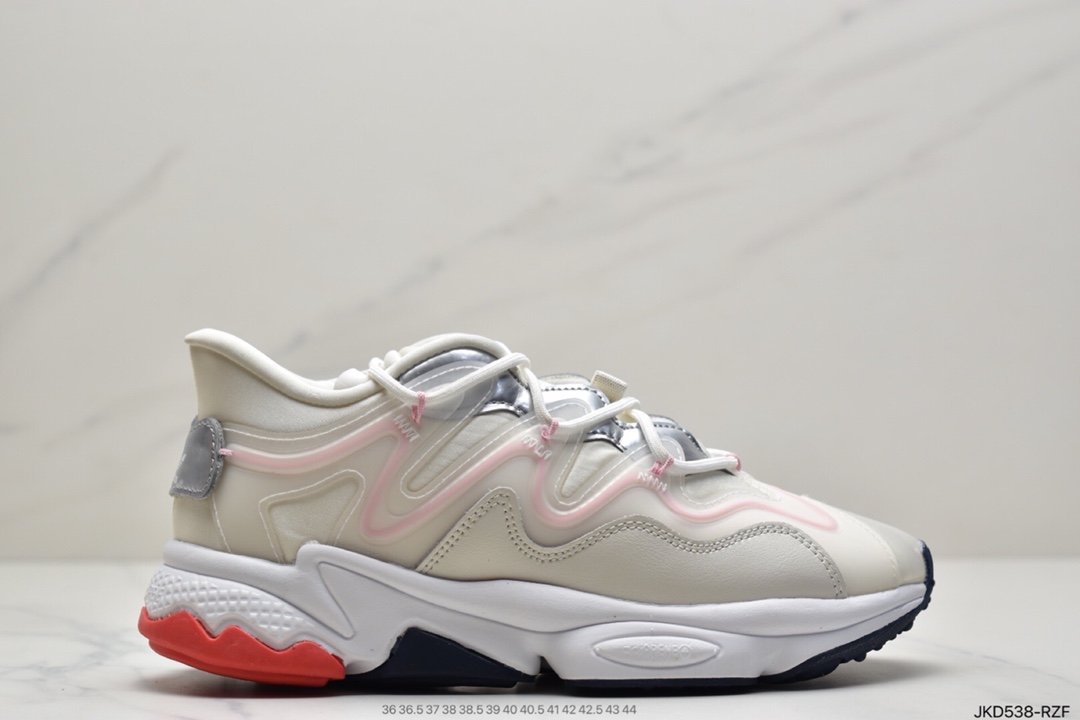 160 阿迪达斯Adidas Ozweego adiPENE 水管2.0 皮面复古运动老爹鞋G55588