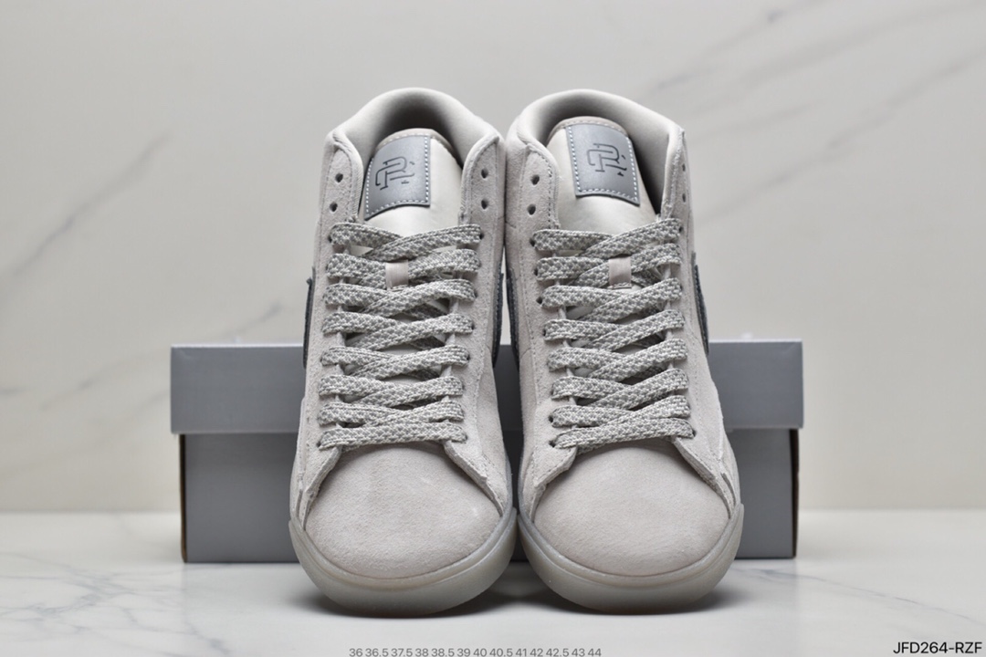 170 主题系列 联名  卫冕冠军 新作Nike Blazer Low x Reigning Champ 2.0灰麂皮打造 371761-900
