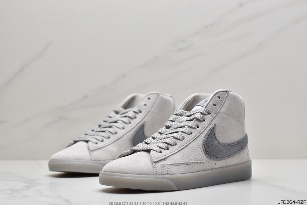 170 主题系列 联名  卫冕冠军 新作Nike Blazer Low x Reigning Champ 2.0灰麂皮打造 371761-900