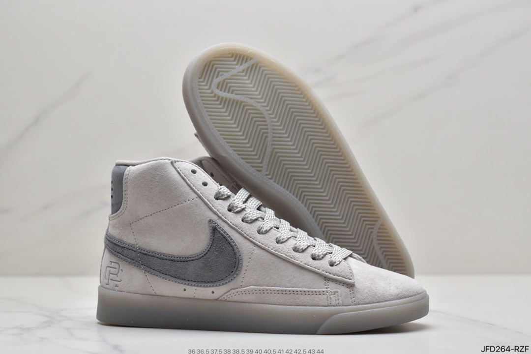 170 主题系列 联名  卫冕冠军 新作Nike Blazer Low x Reigning Champ 2.0灰麂皮打造 371761-900