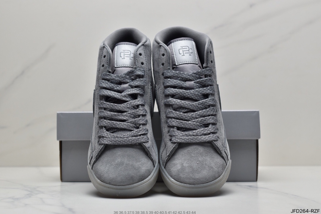 170 主题系列 联名  卫冕冠军 新作Nike Blazer Low x Reigning Champ 2.0灰麂皮打造 371761-900
