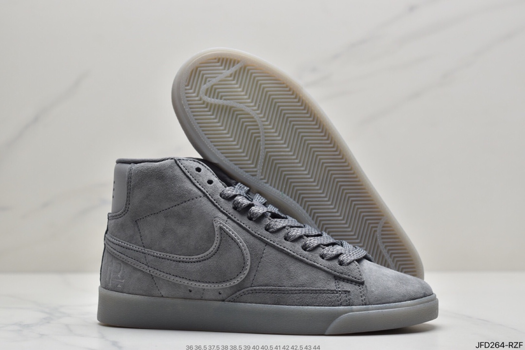 170 主题系列 联名  卫冕冠军 新作Nike Blazer Low x Reigning Champ 2.0灰麂皮打造 371761-900