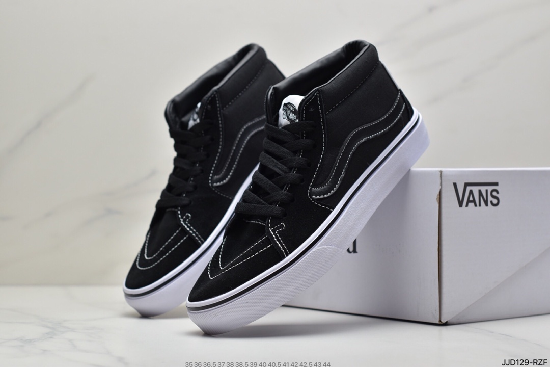 130 万斯范斯VANS Sk8-Mid Pro经典中帮男女休闲运动板鞋
