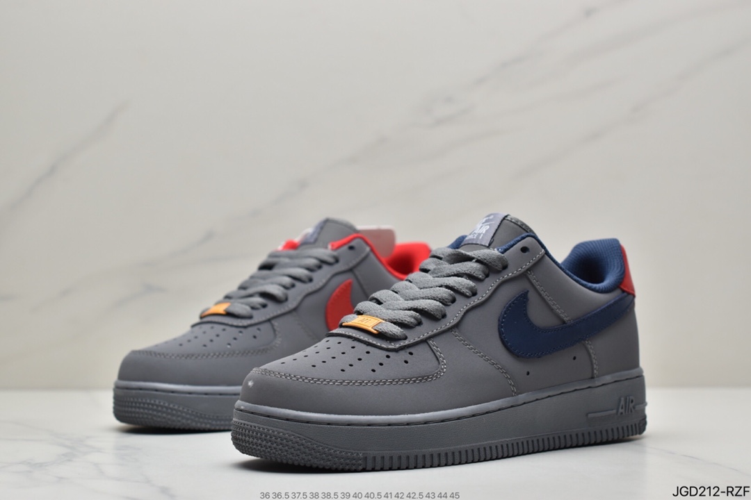 180 耐克Air Force 1 “Grey Suede” 麂皮狼灰原楦头原纸板BQ4329-002