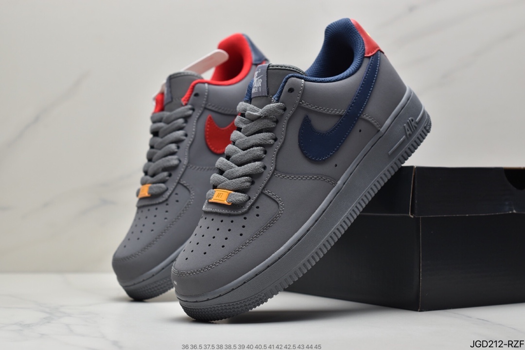 180 耐克Air Force 1 “Grey Suede” 麂皮狼灰原楦头原纸板BQ4329-002