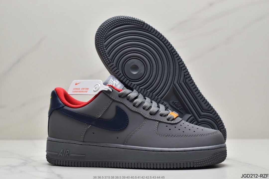 180 耐克Air Force 1 “Grey Suede” 麂皮狼灰原楦头原纸板BQ4329-002