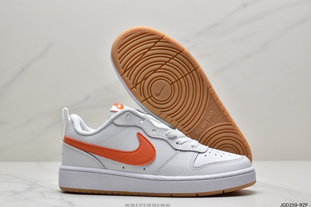 180 耐克Nike Court Borough Low 2 （GS） 低帮百搭透气休闲运动板鞋DD3023-100