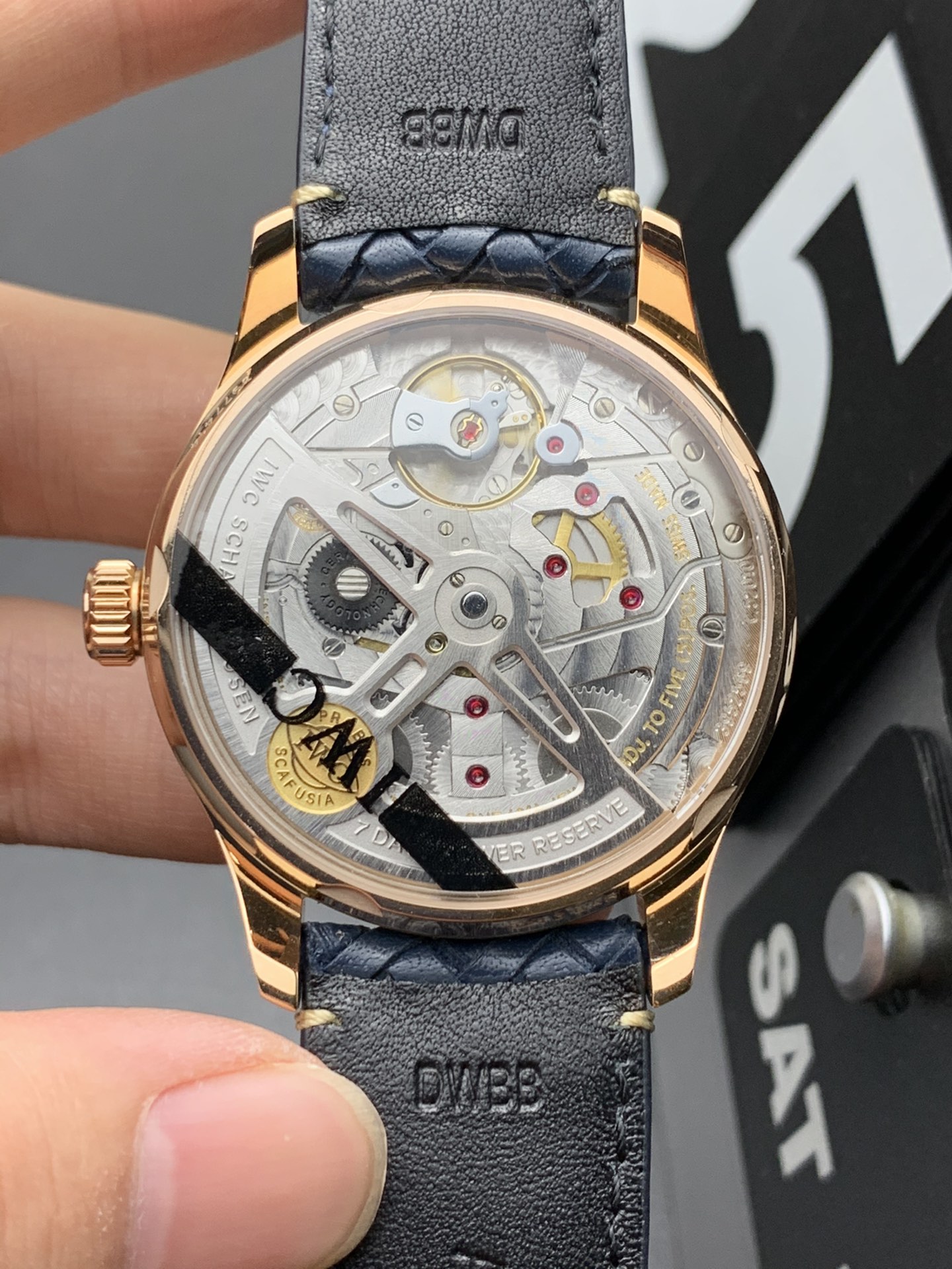 IWC AZ 玫瑰金蓝葡七