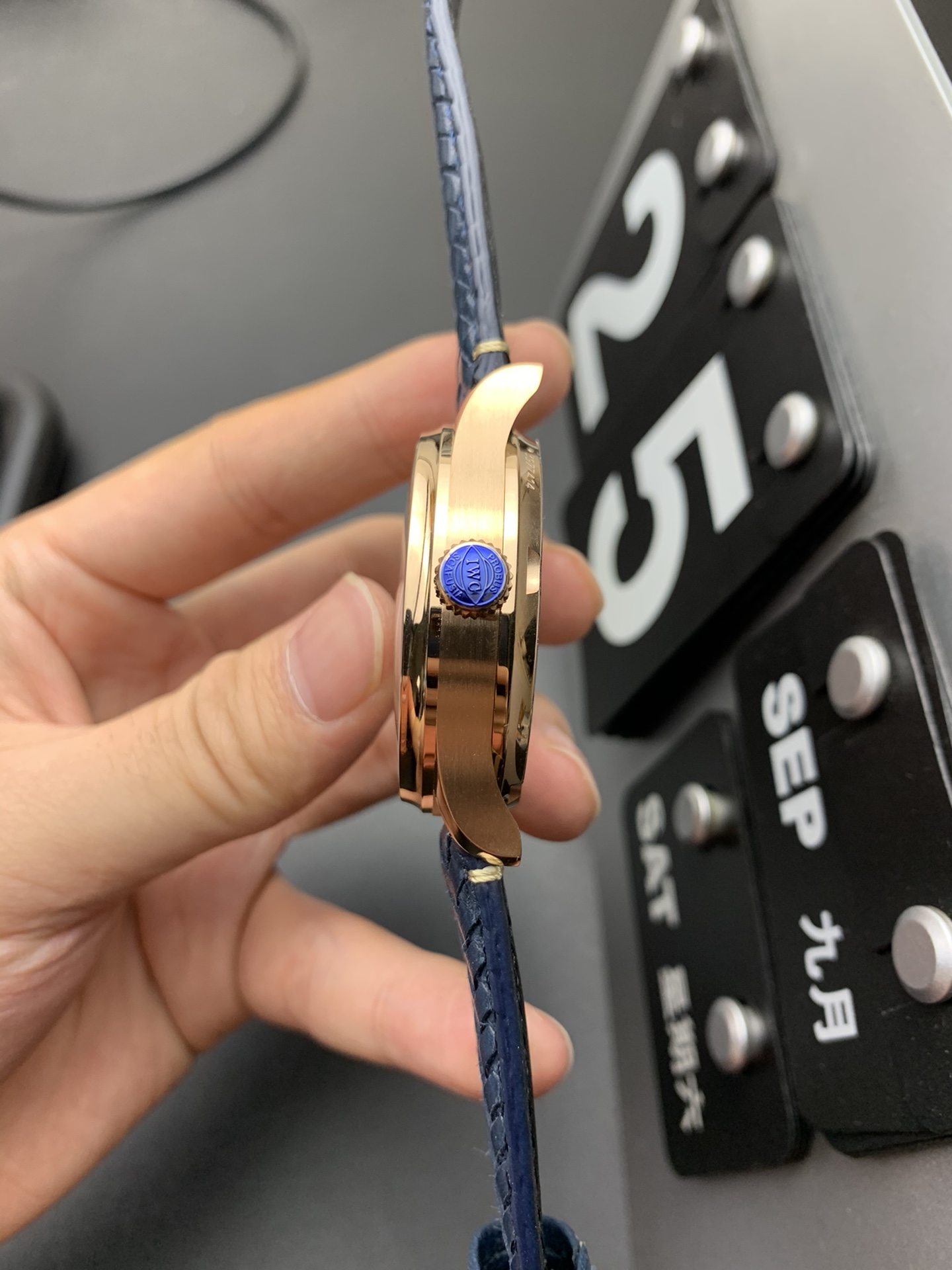 IWC AZ 玫瑰金蓝葡七